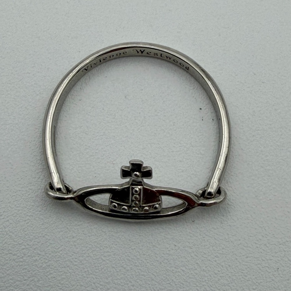 Vivienne Westwood Vendome Ring Engraved Sterling Silver Size 7 Tradition